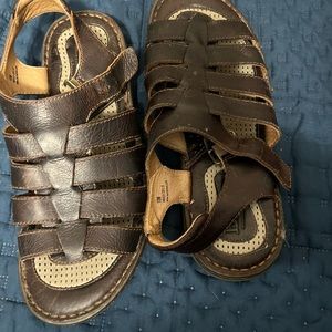 Born Leather men sandals size 10